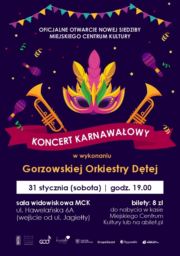 Bilety Koncert karnawałowy Gorzowskiej Orkiestry Dętej